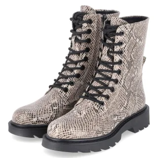 Tamaris Schnürboots  Beige - Gr. 37 -  Textil und Synthetik