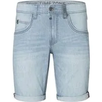 TIMEZONE Jeansshorts mit elastischem Bund und Zipper Slim ScottyTZ Short