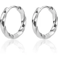 KARMA Paar Creolen Ohrringe Damen Edelstahl Silber oder Gold Damencreolen Damenohrringe (2-tlg., Creolenset Damenschmuck Geschenk für Damen), vergoldet versilbert Damenohrringe 1,4 cm