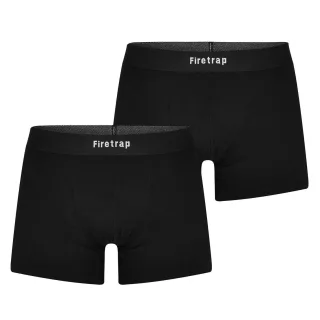 Firetrap - Boxershorts für Herren (2er-Pack) (Schwarz)