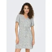 ONLY Minikleid ONLEVIDA S/S SHORT DRESS WVN NOOS Viskose, regular fit, V-Ausschnitt