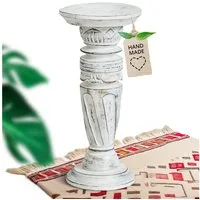 livasia Dekosäule Balinesische Säule aus Holz, Rotation, handgefertigt