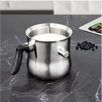mucHome Milchtopf Milchtopf und Simmertopf 1,2 Liter doppelwandiger Edelstahl Topf
