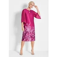 GOLDNER Sommerkleid Kurzgröße: Figurumspielendes Kleid mit 3/4-Arm und U-Boot-Ausschnitt