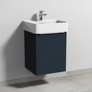 Sanipa 3way Waschtischunterbau zu Laufen VAL Waschtisch mit 1 Tür, Marine-Matt UP8201R