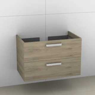 Artiqua 414 Waschtischunterschrank für Memento 513381, 513383 Sanremo Eiche quer NB, 414-WU2L-V80-71 414-WU2L-V80-7145-428