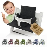 BambiniWelt by Rafael K. Hochstuhlauflage Ersatzbezug Bezug Sitzkissen kompatibel mit Stokke Tripp Trapp Mod. 2