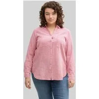 TOM TAILOR PLUS Langarmbluse Blusen & Shirts Plus Size - Bluse mit Brusttaschen