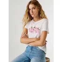 Pepe Jeans T-Shirt MAHINA mit floralem Print