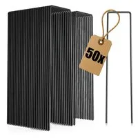 com-four Bodenanker Erdanker aus Carbonstahl - robuste Erdnägel, (50-St)