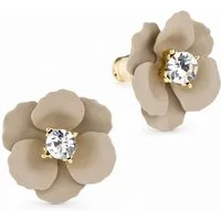 LUISIA® Paar Ohrstecker Ohrringe "Nelia" mit Blumen (2-tlg., inkl. Schmuckbox), 16 Karat vergoldet