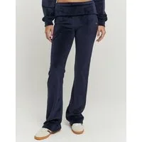 Tally Weijl Samthose SPAPEVOLDY Materialmix, Bootcut, Mid Waist, aus Samt mit Bündchen zum Umschlagen