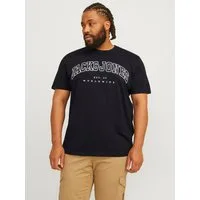 Jack & Jones PlusSize T-Shirt JJECALEB VARSITY TEE SS O-NECK NOOS PLS mit Logobranding