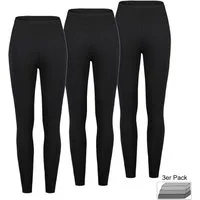 SUBLEVEL Stretch-Hose Bequeme Damen Leggings Freizeit Sport Blickdicht 3er-Pack Sporthose