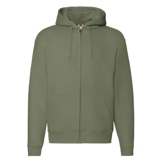 Fruit of the Loom - "Premium" Kapuzenjacke für Herren/Damen Unisex (Klassisch Olivgrün)