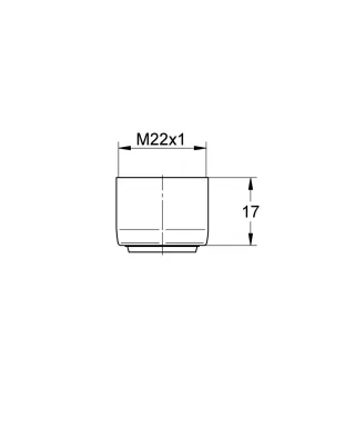 EICHELBERG Mousseur 440437 XtraClean Innengewinde M 22 x 1 chrom, 44043726 44043726