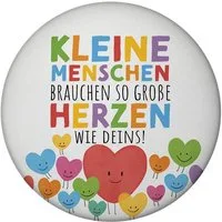 speecheese Magnet Herzen Magnet mit Flaschenöffner rund Spruch Große für kleine
