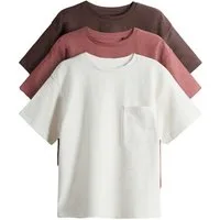 The Set T-Shirt The Set Oversized Fit T-Shirts, 3er-Pack (3-tlg)