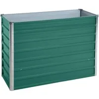 ESTEXO Hochbeet Metall Blumenbeet 160x80x45 cm Grün Pflanzbeet Gemüsebeet Pflanzkast
