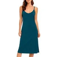 Vishes Maxikleid Langes Trägerkleid Damen Spaghettiträger Jersey Baumwolle Alternative Mode, Boho, Hippie, Ethno, Festival