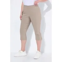 Ulla Popken Funktionshose Bengalin-Capri hochelastisch knitterarm Gummibund