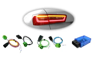 Kabelsatz + Codierdongle LED-Heckleuchten für Audi A6 Avant (4G)