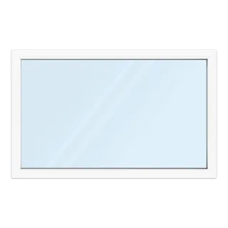 Fenster 160x100 cm, Kunststoff Profil aluplast IDEAL® 4000, Weiß, 1600x1000 mm, einteilig festverglast, 2-fach Verglasung, individuell konfigurieren