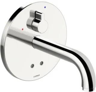 Hansa Waschtischarmatur Unterputz HANSAELECTRA 8181 Ros. rund 3V, BT Ausl. 170 mm chr 81812109