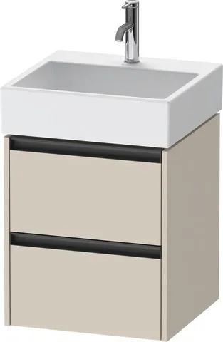 Duravit Ketho.2 Waschtischunterbau wandhängend Taupe Supermatt 484x460x549 mm - K25274083830000 K25274083830000