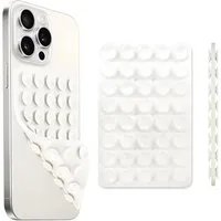 HS.SUPPLY Handy-Halterung Doppelseitiger Silikon-Handyhalter mit Saugnäpfen für iPhone & Android