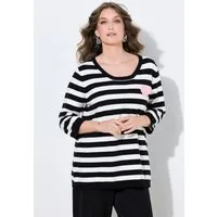 MIAMODA Strickpullover Strickshirt Komfort Fit Ringel