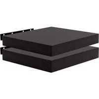 Woltu Wandregal, 2er-Set Wandboard CD DVD Regal Bücherregal Holz Board
