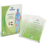 Medosan Wärmepflaster Medopatch Schmerzpflaster, 5er Spar-Pack, schmerzlindernde Pflaster mit natürlichen Wirkstoffen