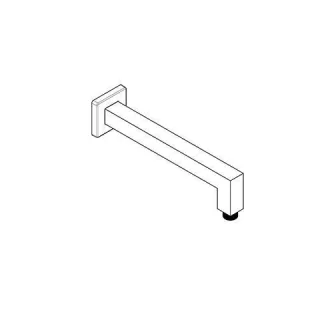 Kludi A-QA Wand-Brausearm 250 mm eckige Ausführung Brushed gold, 66543N0-00 66543N0-00