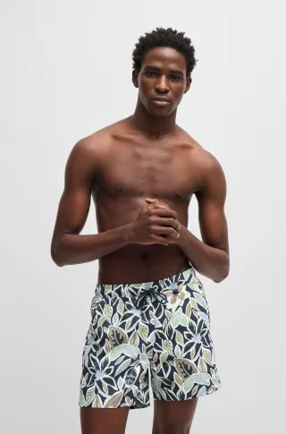 HUGO Underwear Badeshorts "CALALA" mit tropischen Muster