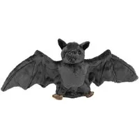 Teddys Rothenburg Kuscheltier Fledermaus mit Band 36 cm schwarz Plüschfledermaus