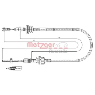 Metzger Kupplungsseil Citroen C1 Peugeot 107 Toyota Aygo 11.2255
