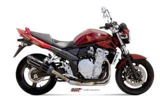 Sport Auspuff MIVV Suono BLACK Suzuki GSF650 Bandit/GSX 650F Bj.2007-2015 Typ:CJ1/CJ2/CZ1/CZ2 +ABE