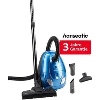 Hanseatic Bodenstaubsauger Universal Düse, Füllstandsanzeige, 7m Radius, 700 W, mit Beutel, inkl. 3 Jahre Herstellergarantie