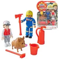 Feuerwehrmann Sam Spielfigur Ellie, Peter, Wildschwein Spiel-Figuren Set Feuerwehrmann Sam