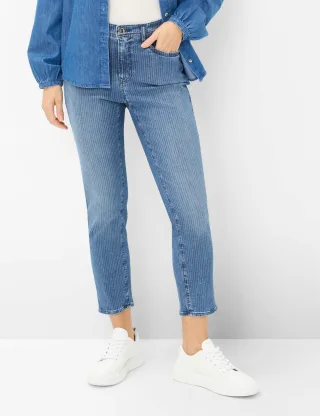 Brax Damen Five-Pocket-Hose Style MARY S USED REGULAR BLUE, denim blau, Gr. 36K