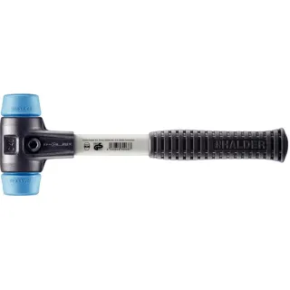 HALDER SIMPLEX - Schonhammer mit verstärktem TE-Gehäuse und Fiberglasstiel, TPE-soft - 3701.040