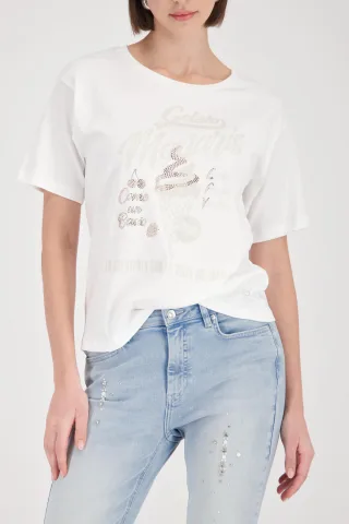 monari - T-Shirt mit Gelato-Print - Gr. - 44