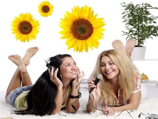 Wandtattoo "Sonnenblumen"