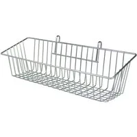 GERSO Drahtkorb Gitterkorb 43 x 13 cm, zur Aufhängung an Gitterwänden
