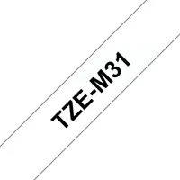 Brother Schriftband TZe-M31 (lam) Schwarz auf Gold 12mm x Tintenpatrone