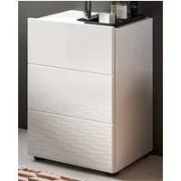 Inn.Furn Waschbeckenunterschrank Larik (Badschrank in weiß, Breite 40 cm) Hochglanz