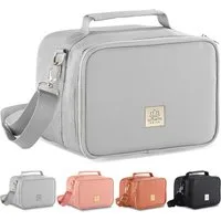 UMAMI Kühltasche 4L, Lunchbag für Arbeit, Reisen, Büro, Picknick, Mini-Lunchbag Isoliert aus veganem Leder, Faltbare Lunchtasche