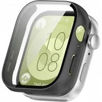 TECH PROTECT Smartwatch-Hülle Defense360 mit integriertem Glas Kompatibel mit Huawei Watch Fit 3 46, Integrierter Displayschutz bei schlankem Gehäusedesign