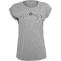 Youth Designz Print-Shirt Heartbeat Mountain Damen T-Shirt als Statement Geschenk Frauen Motiv mit stylichen Berg Aufdruck für Frauen